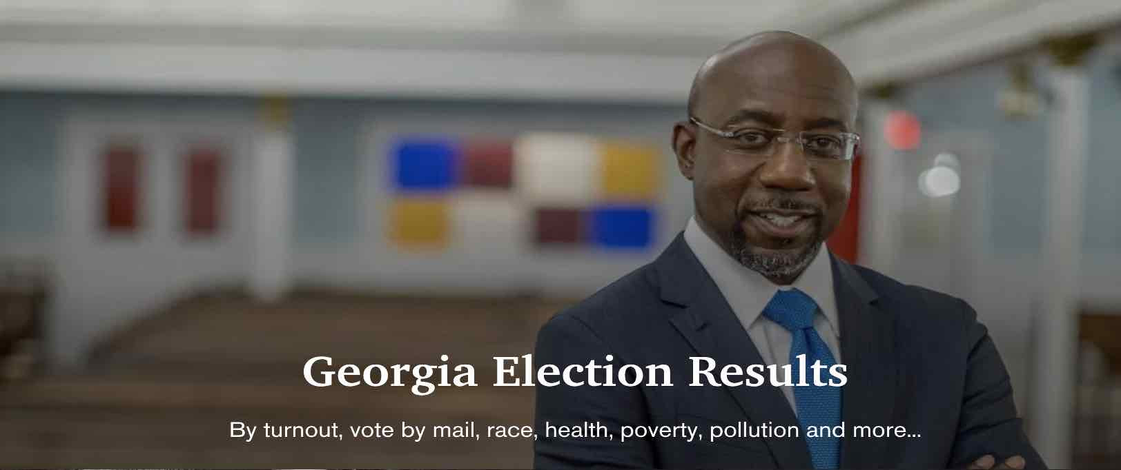 election result mapped by turnout, race, poverty, healthcare
